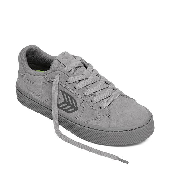 Womens leisure shoes Cariuma SALVAS Suede All Light Grey