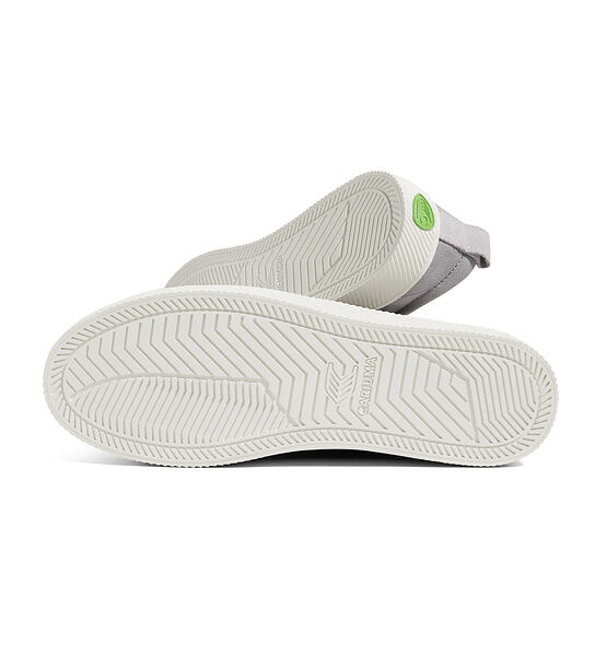 Pánské volnočasové boty Cariuma OCA Low Light Grey Canvas Vintage White Suede Sneaker