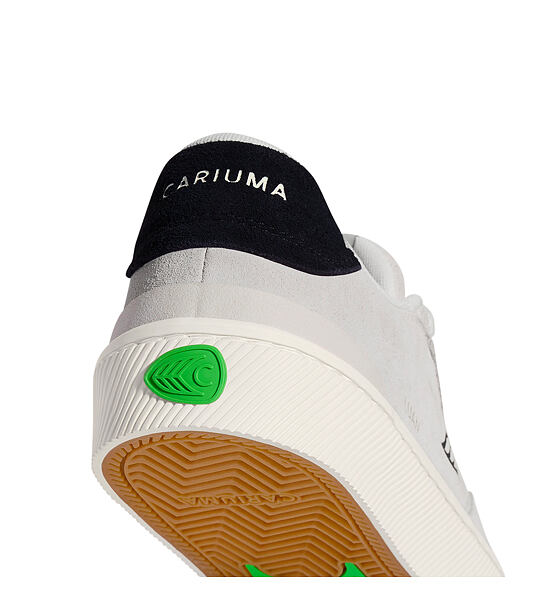 Pánské volnočasové boty Cariuma LUAN PRO Smoke White Suede Black Logo Sneaker