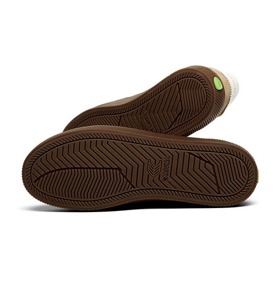 Pánské volnočasové boty Cariuma TOCA Teak Light Cream Nylon Latte Suede Sneaker