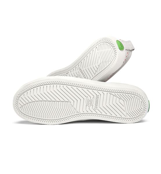 Pánské volnočasové boty Cariuma OCA Low Smoke White Suede Embroidered Sneaker