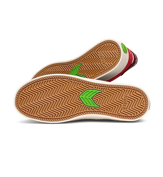 Dámské volnočasové boty Cariuma CATIBA PRO 2.0 Flame Scarlet Suede and Cordura Ivory Logo Cabernet S