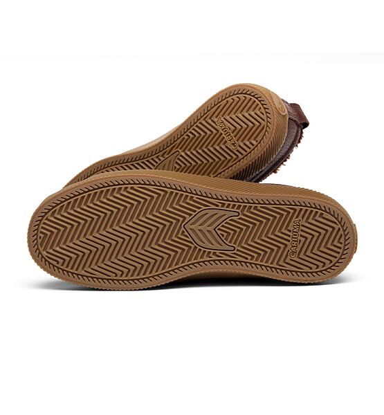 Pánské volnočasové boty Cariuma OCA Therma Low Brown Premium Leather Boot