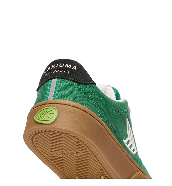 Dámské volnočasové boty Cariuma NAIOCA PRO Stripe Suede and Canvas Lush Green