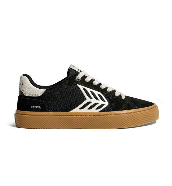Womens leisure shoes Cariuma CATIBA PRO 2.0 Suede and Cordura Gum Black