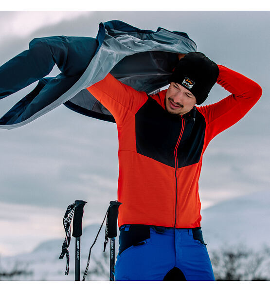 Mens merino sweatshirt Lundhags Padje Merino Block Hoodie M