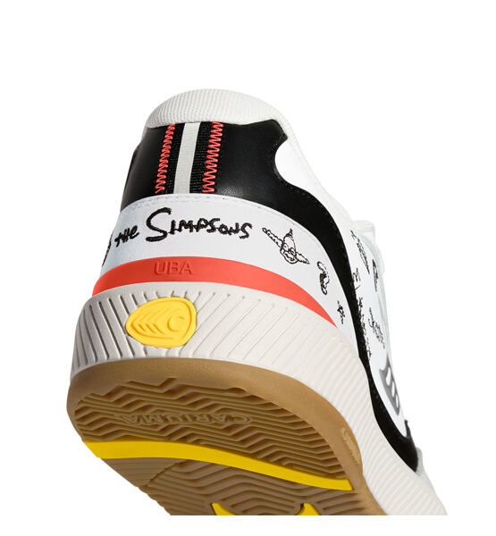 Pánské volnočasové boty Cariuma Simpsons UBA White Leather Bart Skateboard Sneaker