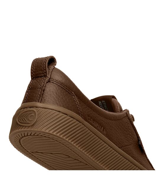 Dámské volnočasové boty Cariuma OCA Low Gum Downtown Brown Premium Leather Sneaker