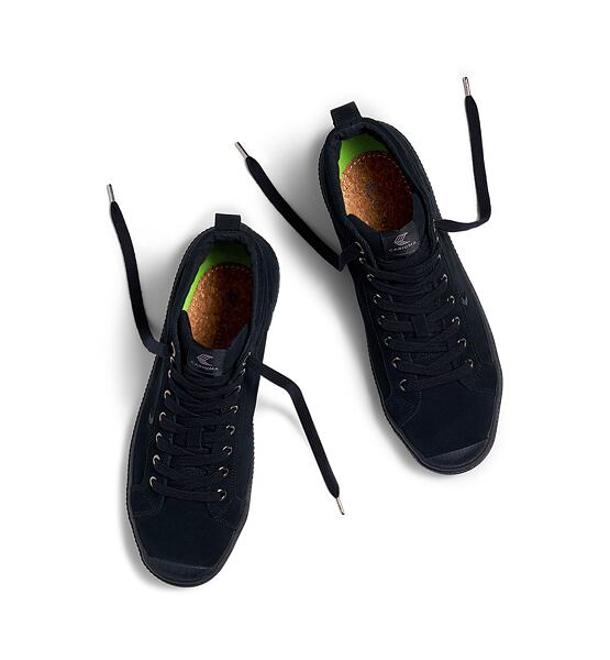 Dámské volnočasové boty Cariuma OCA High All Black Suede Sneaker