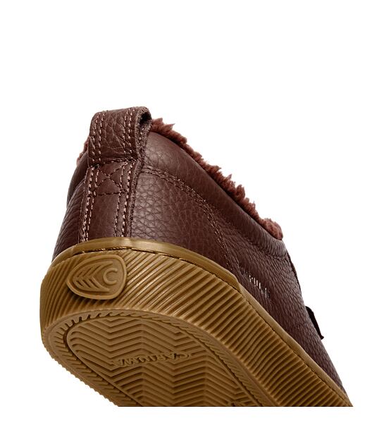 Pánské volnočasové boty Cariuma OCA Therma Low Brown Premium Leather Boot