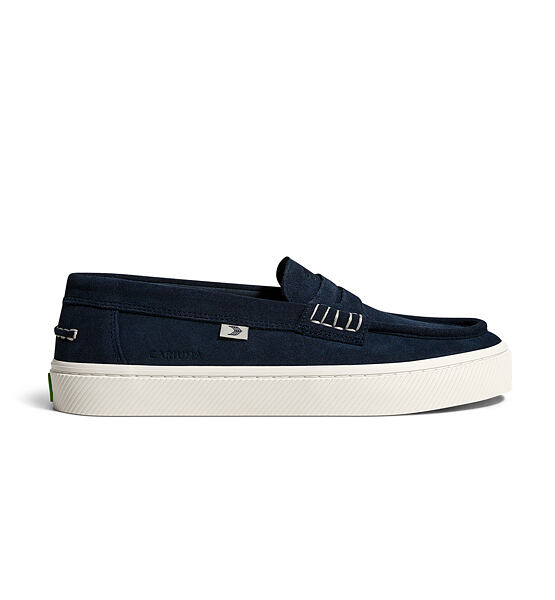 Mens leisure shoes Cariuma CAJU Loafer Navy Suede