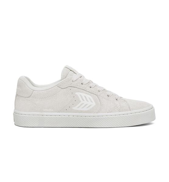 Mens leisure shoes Cariuma SALVAS All Smoke White Suede Sneaker