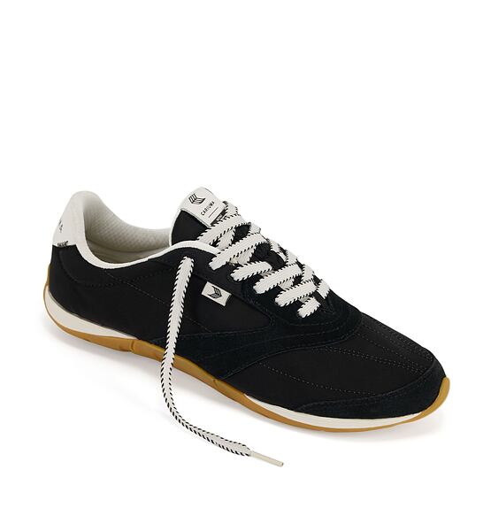 Mens leisure shoes Cariuma SUTAI Nylon and Suede Black