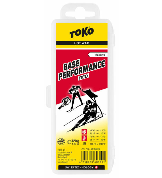 Glide wax Toko Base Performance Red 120g