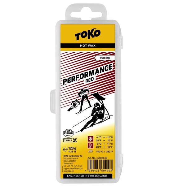 Glide wax Toko Performance red 120g