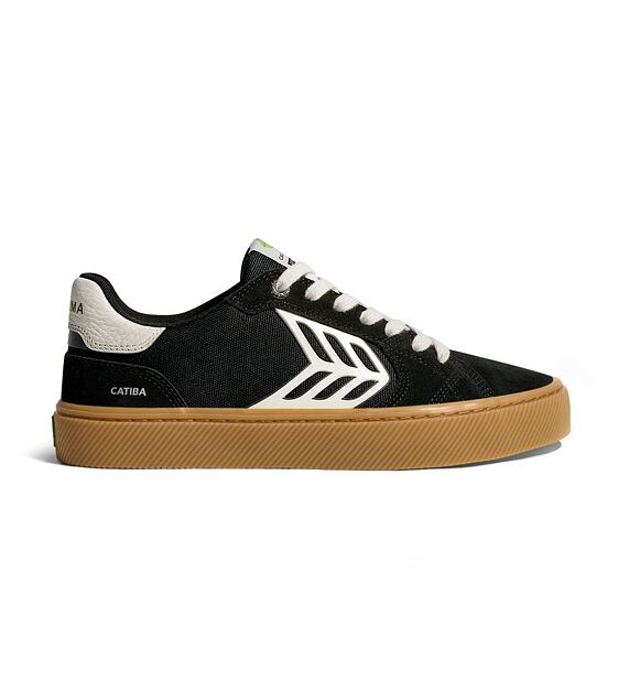 Womens leisure shoes Cariuma CATIBA PRO 2.0 Suede and Cordura Gum Black