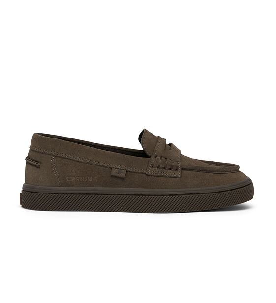 Womens leisure shoes Cariuma CAJU Loafer Teak Brown Suede