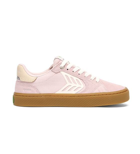 Mens leisure shoes Cariuma CATIBA PRO 2.0 Suede and Cordura Gum Pale LiLac