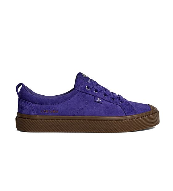 Womens leisure shoes Cariuma OCA Low Gum Purple Suede Sneaker