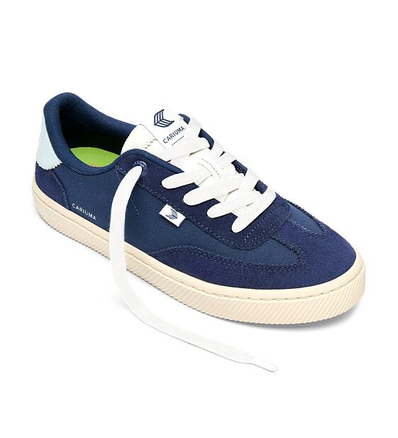 Womens leisure shoes Cariuma TOCA Nylon and Suede Bright Navy