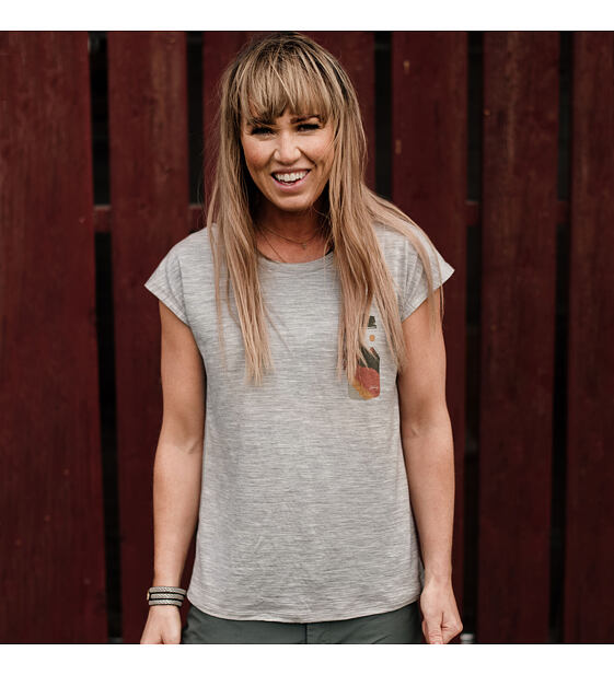 Womens T-shirt Lundhags Fulu Merino Bottle T-Shirt W