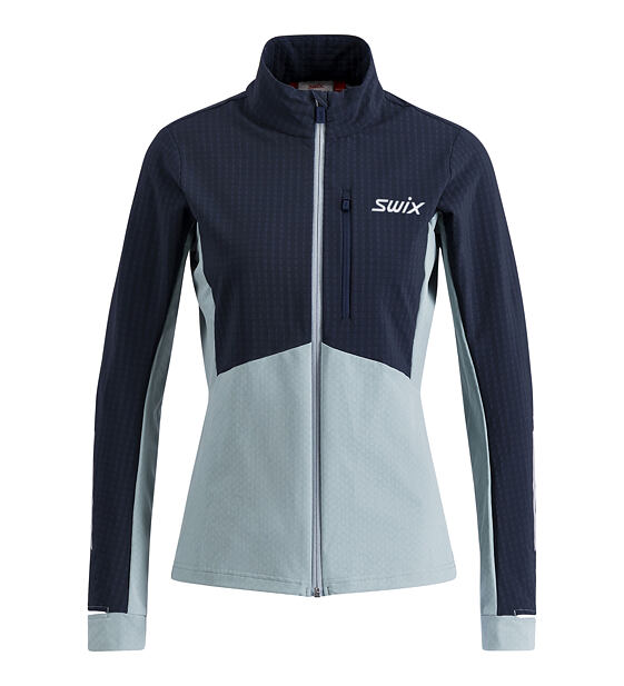 Womens functional sweatshirt Swix Pace Hybrid Full Zip Midlayer W