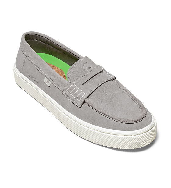 Pánské volnočasové boty Cariuma CAJU Loafer Light Grey Suede