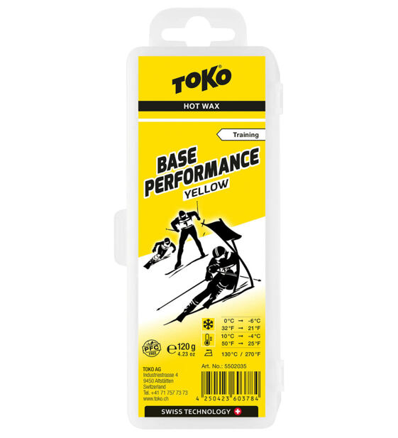Glide wax Toko Base Performance Yellow 120g