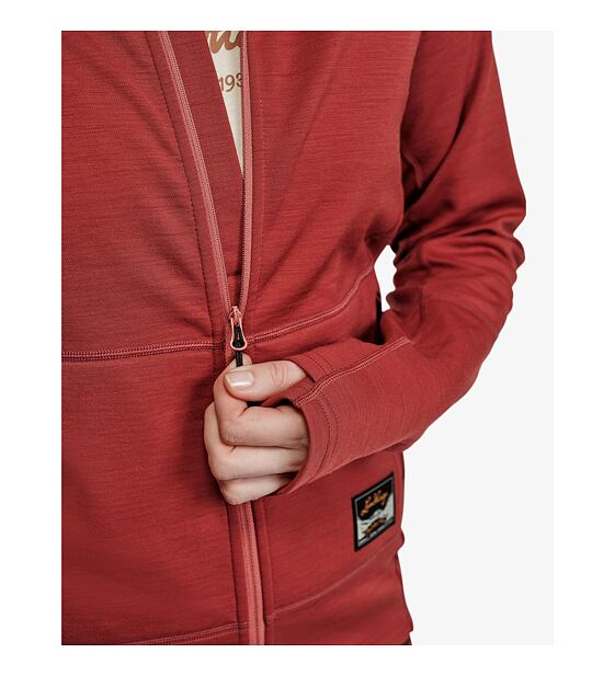 Womens merino sweatshirt Lundhags Tived Merino Full Zip W