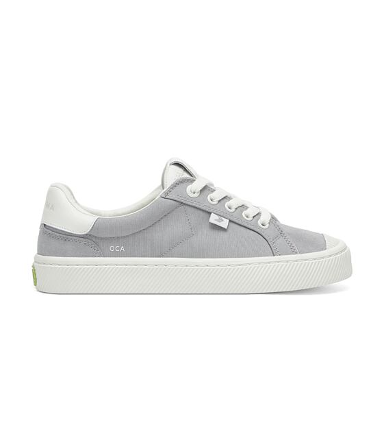 Womens leisure shoes Cariuma OCA 2.0 Nylon and Suede Light Grey