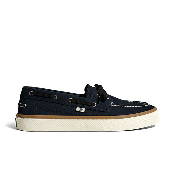 Womens leisure shoes Cariuma Mare Boat Shoe Navy Nubuck