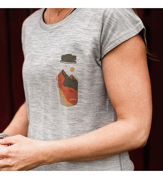 Womens T-shirt Lundhags Fulu Merino Bottle T-Shirt W