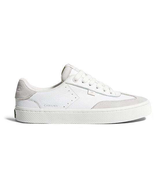 Pánské volnočasové boty Cariuma TOCA White Premium Leather Smoke White Suede Sneaker