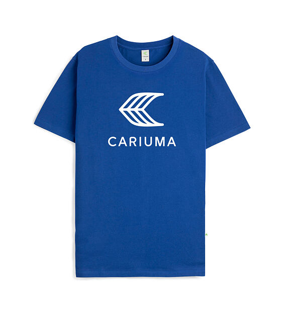 Triko Cariuma T-Shirt Dazzling Blue with Off-White Logo