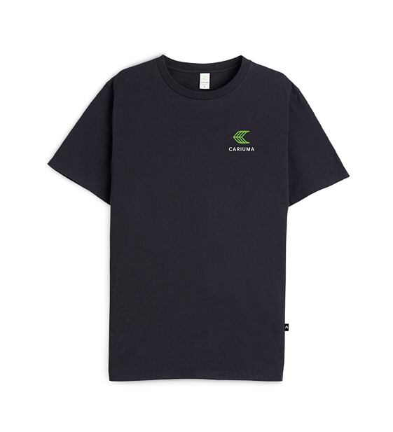 Cariuma T-Shirt Black with Small Green Logo