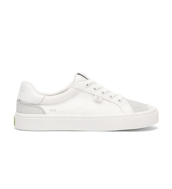 Mens leisure shoes Cariuma OCA 2.0 Nylon and Suede Warm White