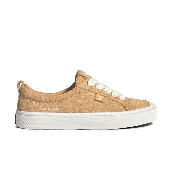 Pánské volnočasové boty Cariuma OCA Low Latte Hairy Suede Sneaker