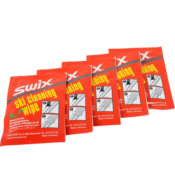 Wax remover Swix I60C Ski Cleaner Wipe, PK a 5 pcs