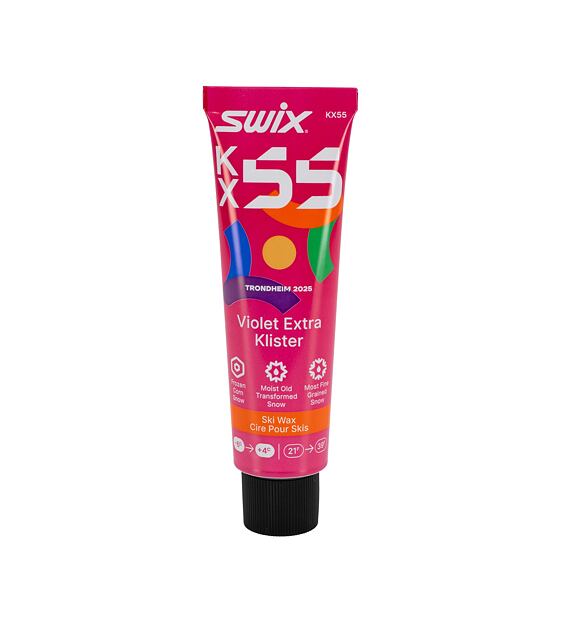 Klister Swix KX55 Violet Extra Klister -6°C to +4°C, 55g