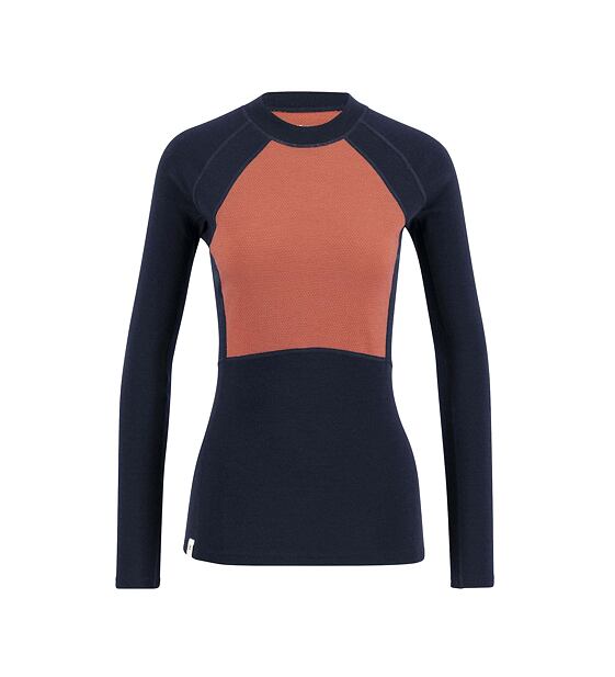 Womens merino T-shirt Ulvang Peak Map long sleeve T-shirt