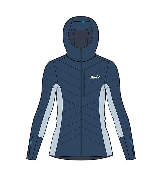 Womens cross-country ski jacket Swix Nordic Insulate Jacket W