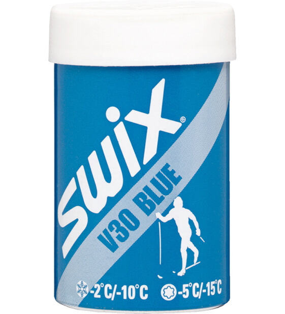Kick wax Swix V30 Blue Hardwax -10°C to -2°C, 43g