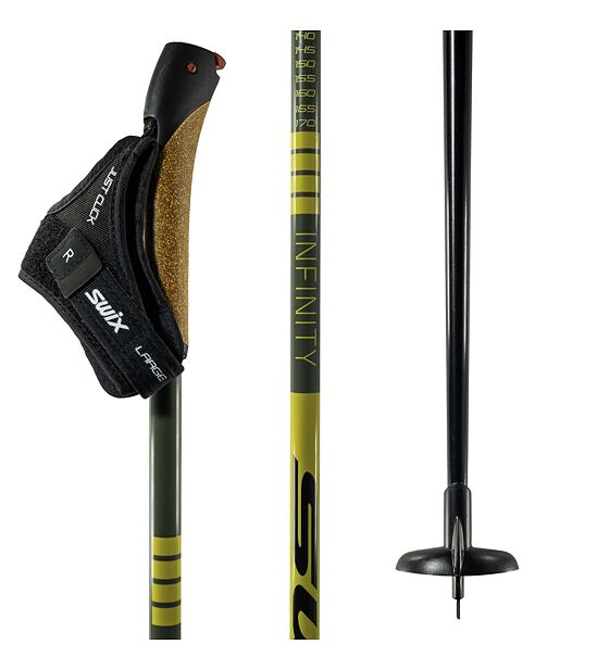 Cross-country poles Swix Infinity Just click Alu pole