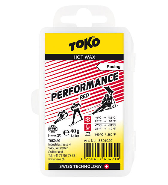 Glide wax Toko Performance red 40g