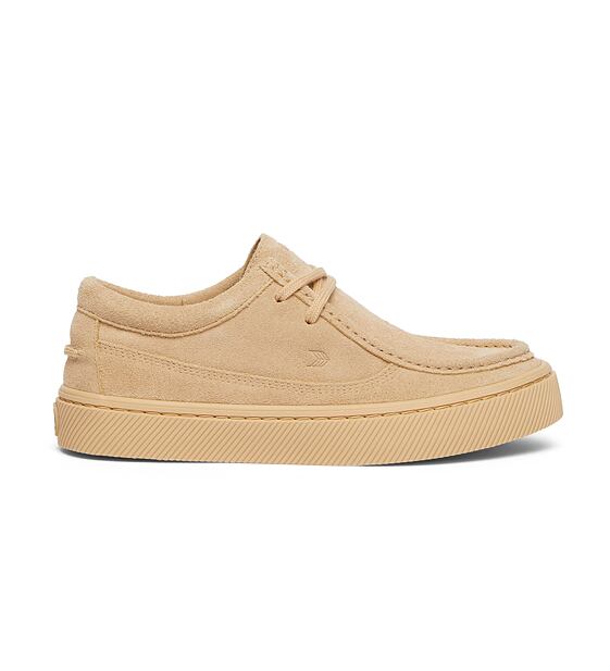Mens leisure shoes Cariuma TECO All Latte Suede Sneaker