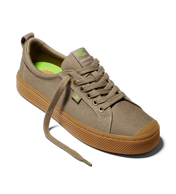 Dámské volnočasové boty Cariuma OCA Low Gum Burnt Sand Canvas Sneaker
