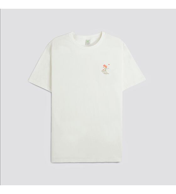Cariuma T-Shirt Off-White Floral Skateboard