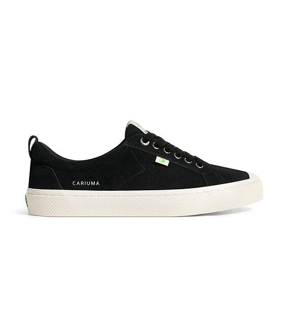 Womens leisure shoes Cariuma OCA Low Black Suede Sneaker