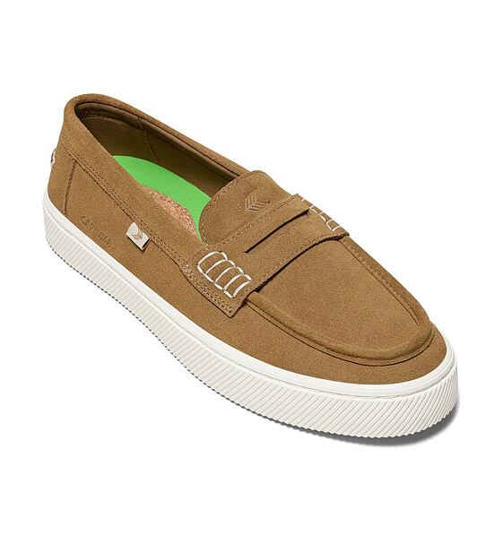 Mens leisure shoes Cariuma CAJU Loafer Camel Suede