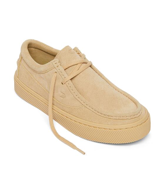 Mens leisure shoes Cariuma TECO All Latte Suede Sneaker